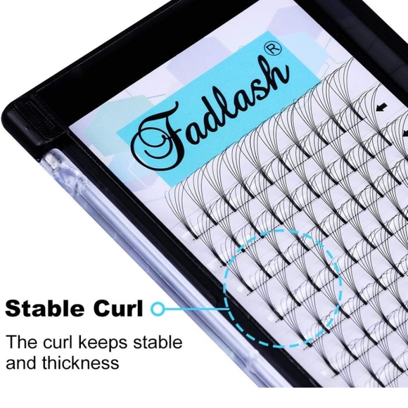 Eyelash Extension Premade Fans Eyelash Extensions D Curl - Picture 4 of 8